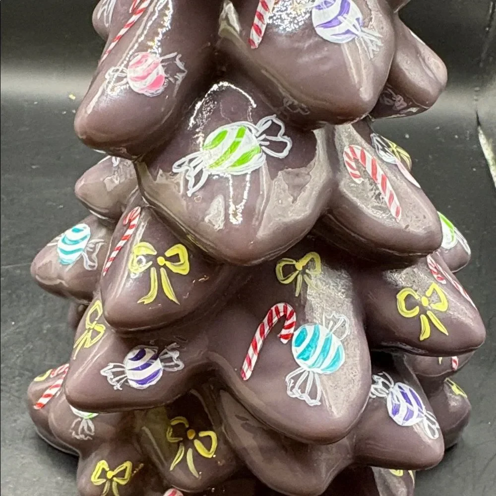 Candyland 2022 hand painted eggplant mosser large glass tree